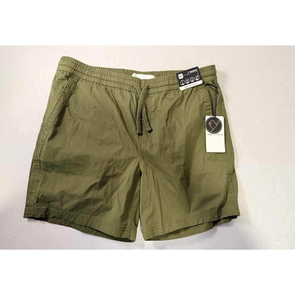 Paper Denim Cloth Men's XL Shorts Green Drawstring Summer Casual Preppy